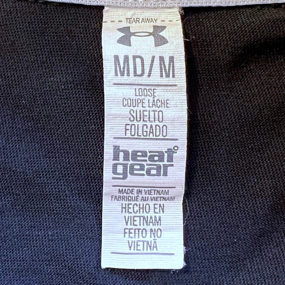 Under Armour Threadborne Featherweight Heat Gear Tie Hoodie Gray Black Medium M - Picture 6 of 15
